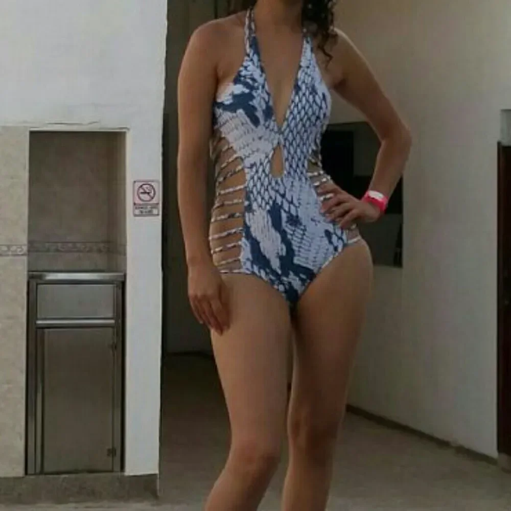 Print One Piece Swimsuits  Monokinis Women B - Picture 2 of 6